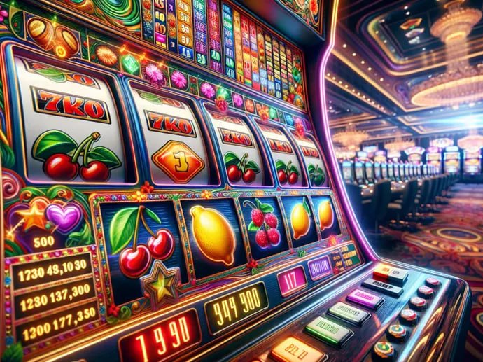 Slot symbols and payline structure
